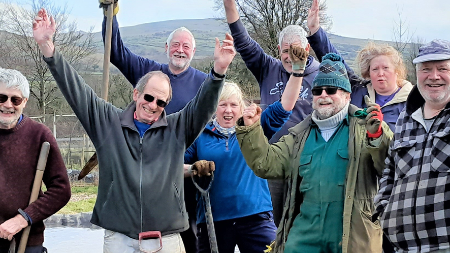 Mary Tavy allotment holders get their hands dirty to save water and their plants!- image